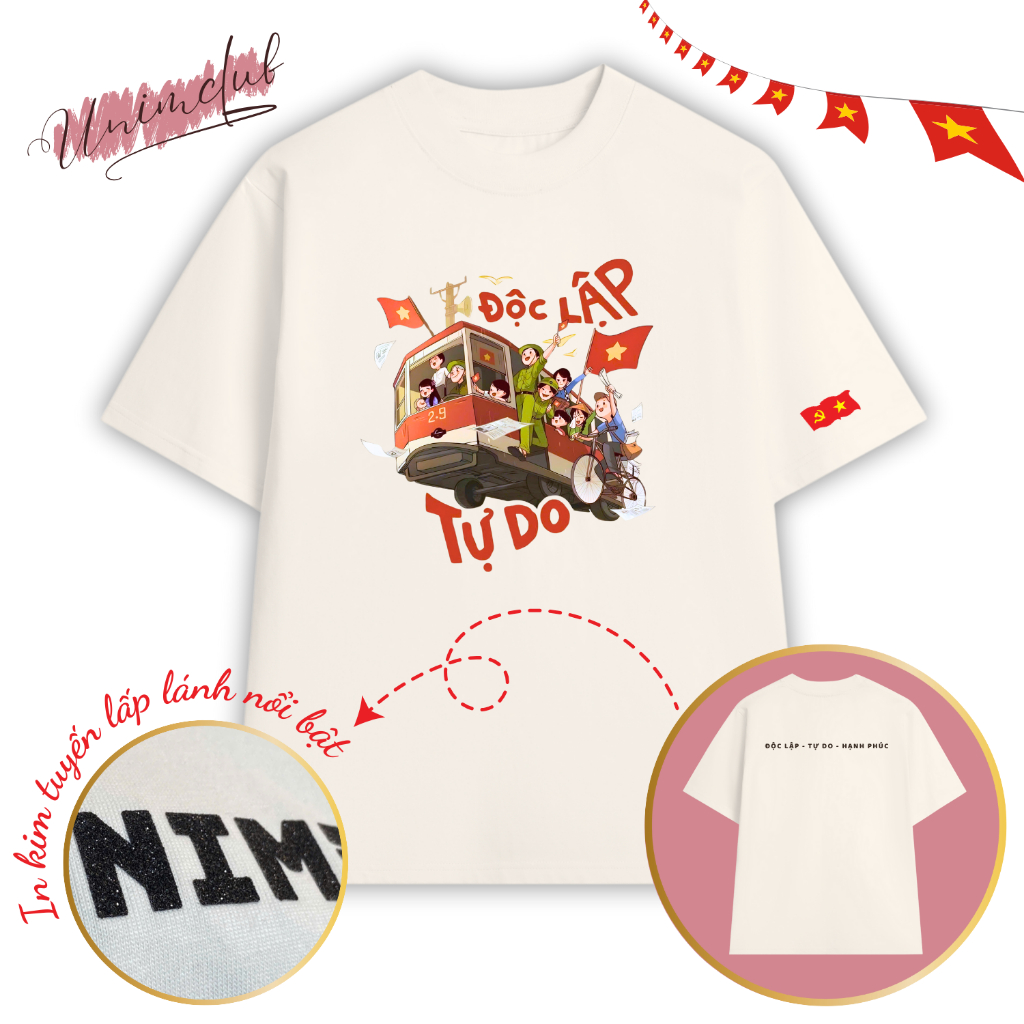 [HỎA TỐC HN] Áo Thun Việt Nam Yêu Nước In Kim Tuyến Nổi Bật Form Unisex Unim Store Cotton Cao Cấp Thoáng Mát - VN