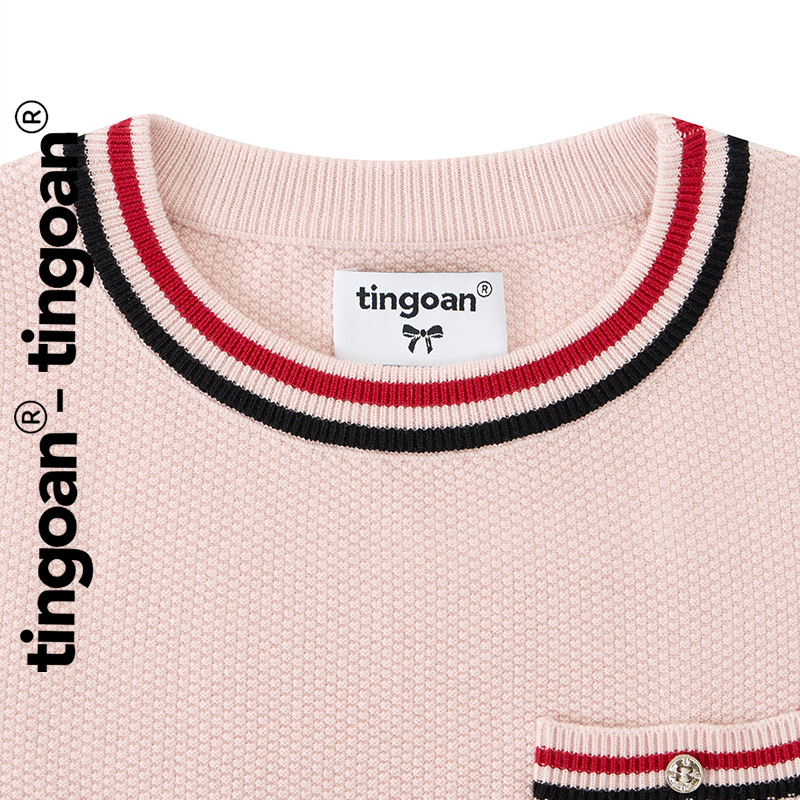 TINGOAN® - Áo len xù cổ tròn túi zúm ngực dáng lửng có 2 line viền áo MIMI TOP/PK phiên bản mới tháng 2.2026 | BigBuy360 - bigbuy360.vn