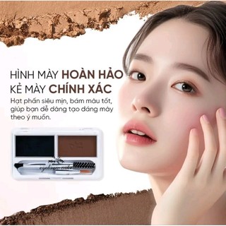 BỘT KẺ MÀY 2 Ô MIRA HẠT PHẤN SIÊU MỊN BÁM MÀU TỐT _B699