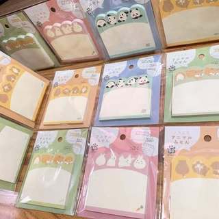 VPP Nhật Bản 🇯🇵 Giấy Ghi Chú mẫu các Bạn Thú Đáng yêu ♥ Note Paper Pet Friends
