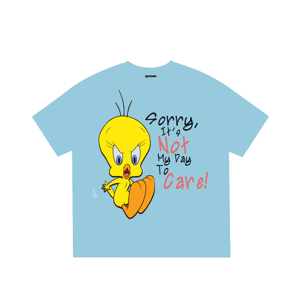 Áo thun form boxy BLACKDOKI-Quacker not to care , áo phông form rộng chất cotton tay lỡ menswear womanswear