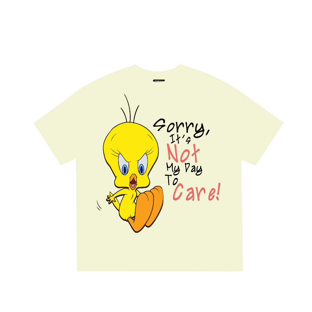 Áo thun form boxy BLACKDOKI-Quacker not to care , áo phông form rộng chất cotton tay lỡ menswear womanswear