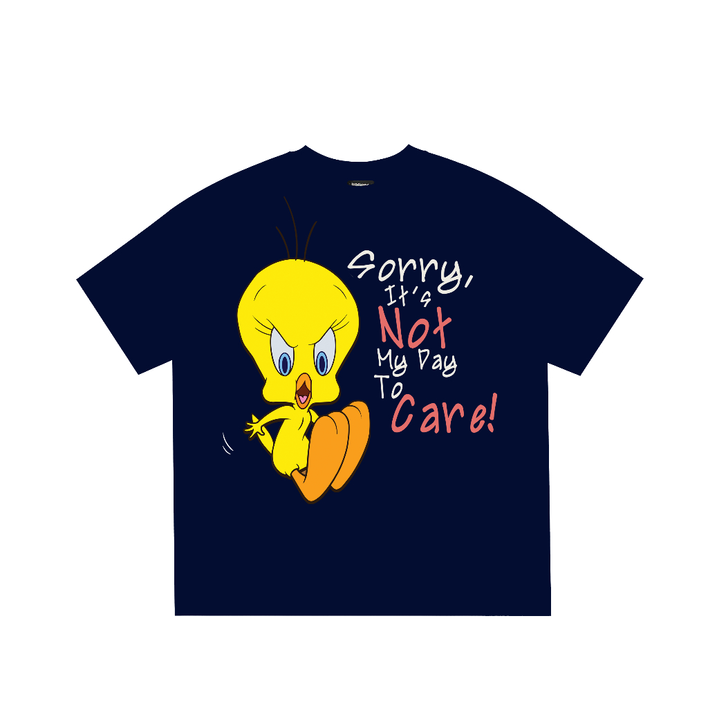 Áo thun form boxy BLACKDOKI-Quacker not to care , áo phông form rộng chất cotton tay lỡ menswear womanswear