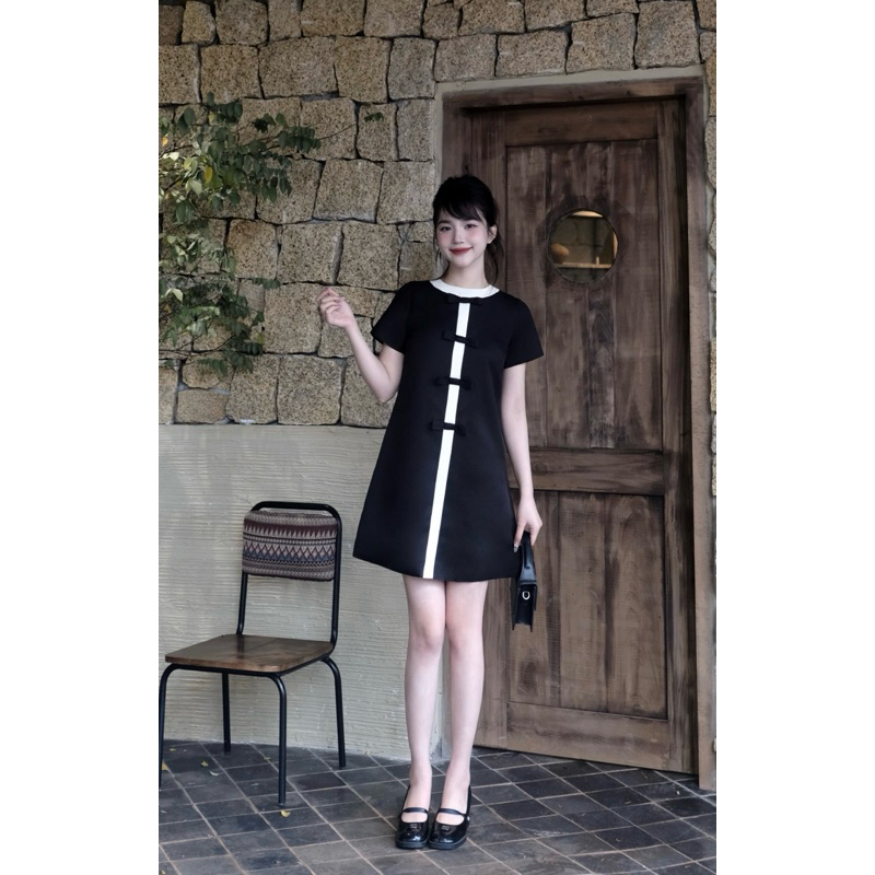 H.E.E - Đầm dáng suông Cici Dress đính nơ phong cách tiểu thư, nhẹ nhàng