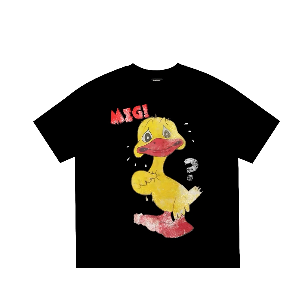 Áo thun form boxy BLACKDOKI-DUCK MIG! áo phông form rộng tay lỡ chất cotton 100% 260gsm menswear womanswear
