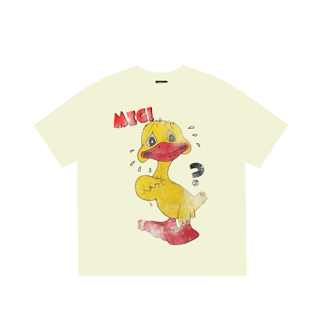 Áo thun form boxy BLACKDOKI-DUCK MIG! áo phông form rộng tay lỡ chất cotton 100% 260gsm menswear womanswear