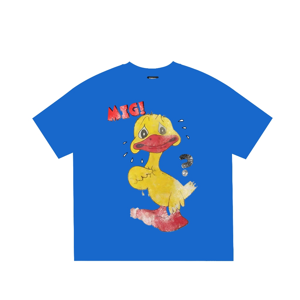 Áo thun form boxy BLACKDOKI-DUCK MIG! áo phông form rộng tay lỡ chất cotton 100% 260gsm menswear womanswear