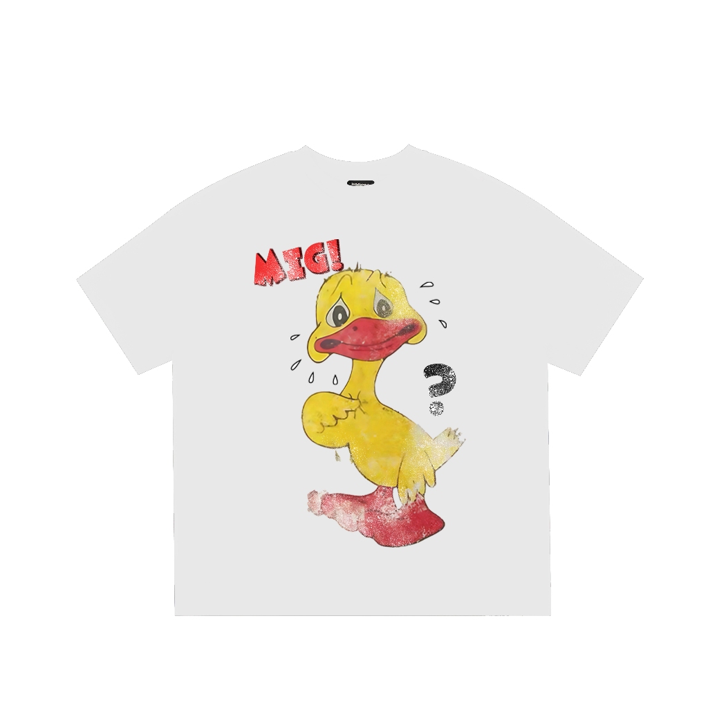 Áo thun form boxy BLACKDOKI-DUCK MIG! áo phông form rộng tay lỡ chất cotton 100% 260gsm menswear womanswear