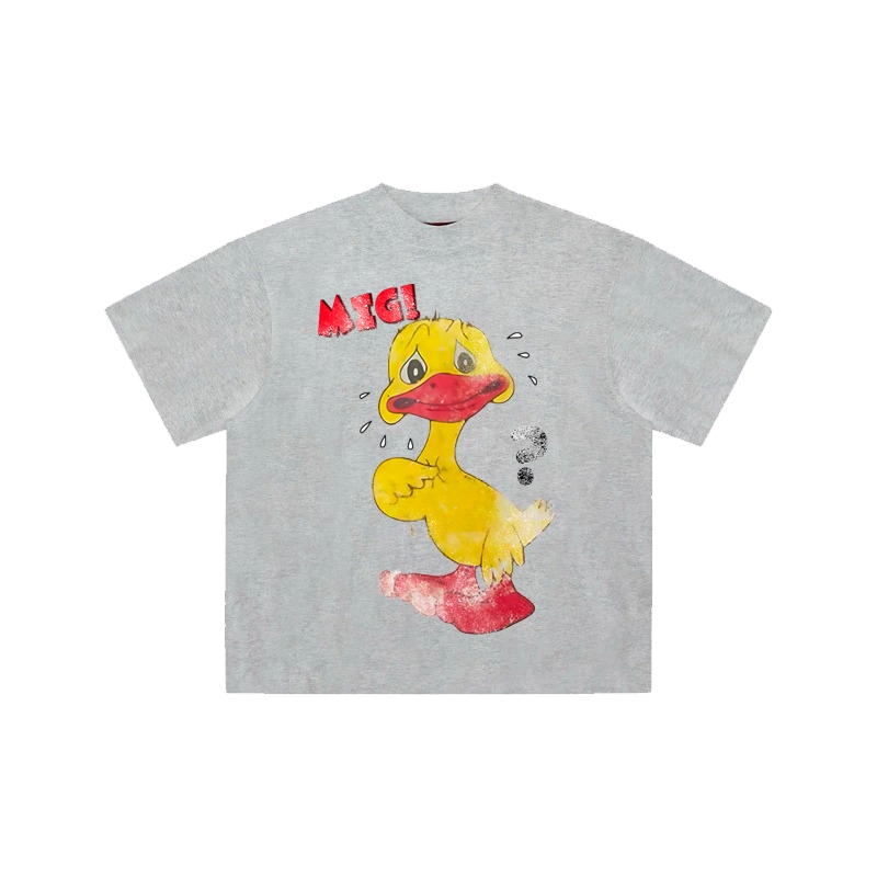Áo thun form boxy BLACKDOKI-DUCK MIG! áo phông form rộng tay lỡ chất cotton 100% 260gsm menswear womanswear