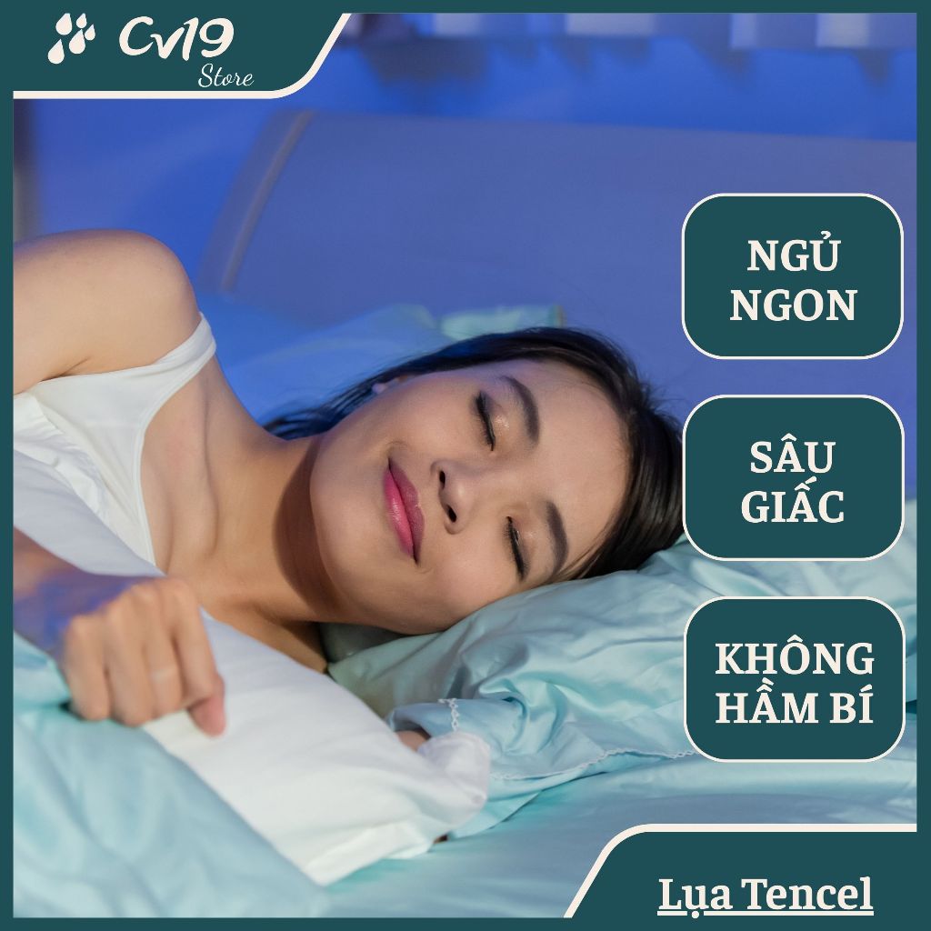 LỤA TENCEL - 1 Áo gối lụa tencel (Xám) áo 50x70, áo gối lụa lạnh, áo gối lụa cao cấp, tơ tằm