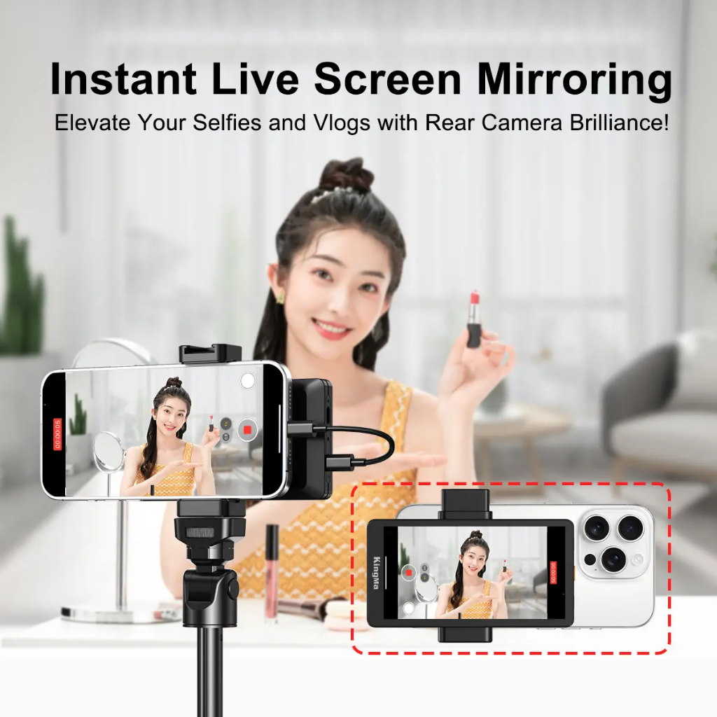 Kingma VL-PH05 Max | Màn hình phụ điện thoại selfie hít nam châm từ tính Wireless có Remote điều khiển từ xa live stream | BigBuy360 - bigbuy360.vn