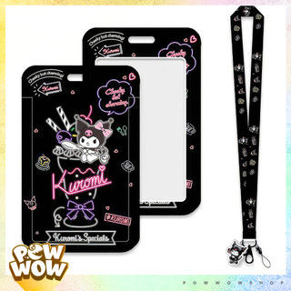 Bao Đựng Thẻ Nhân Viên Nhựa ABS Phong Cách Nhân Vật Hoạt Hình Sanrio Kuromi Đáng Yêu Cute