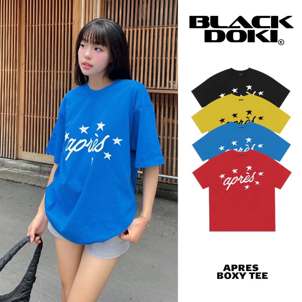Áo thun form boxy BLACKOKI-Apres áo phông chất cotton 100% 260gsm form rộng tay lỡ oversize