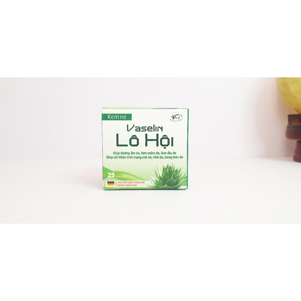 Kem nẻ Vaselin Lô Hội 25g, hỗ trợ giúp dịu da, mềm da, cải thiện nứt nẻ, bong tróc da
