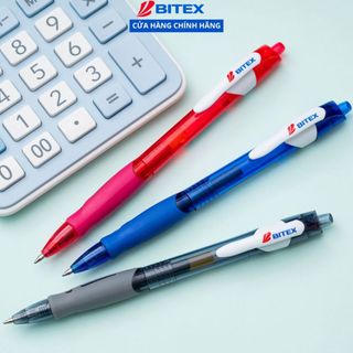 Combo 06 Bút gel Bitex G07 0.5mm màu đỏ, đen, xanh