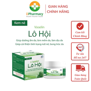Kem nẻ Vaselin Lô Hội 25g, hỗ trợ giúp dịu da, mềm da, cải thiện nứt nẻ, bong tróc da