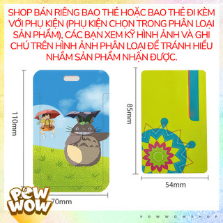 Bao Đựng Thẻ Nhân Viên Nhựa ABS Phong Cách Nhân Vật Hoạt Hình Anime Manga Totoro Dễ Thương Cute