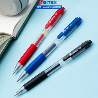 Combo 06 Bút gel Bitex mực xanh/đỏ/đen G03
