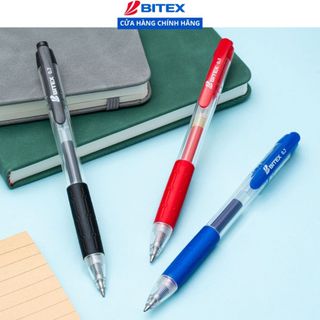 Combo 06 Bút gel Bitex mực xanh/đỏ/đen G03