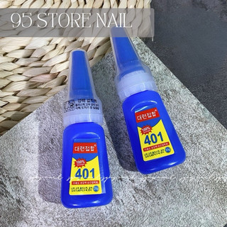 keo 401 chính hãng - keo dán móng giả và đính đá nail siêu bền