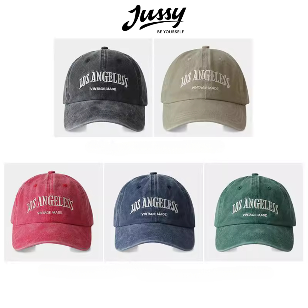 Mũ Lưỡi Trai Y2K Jean Wash Los Ageles Jussy Official Nón Mũ Nam Nữ Vải Jean Bạc Style Bụi Cá Tính Form Mềm Ôm Đầu | BigBuy360 - bigbuy360.vn