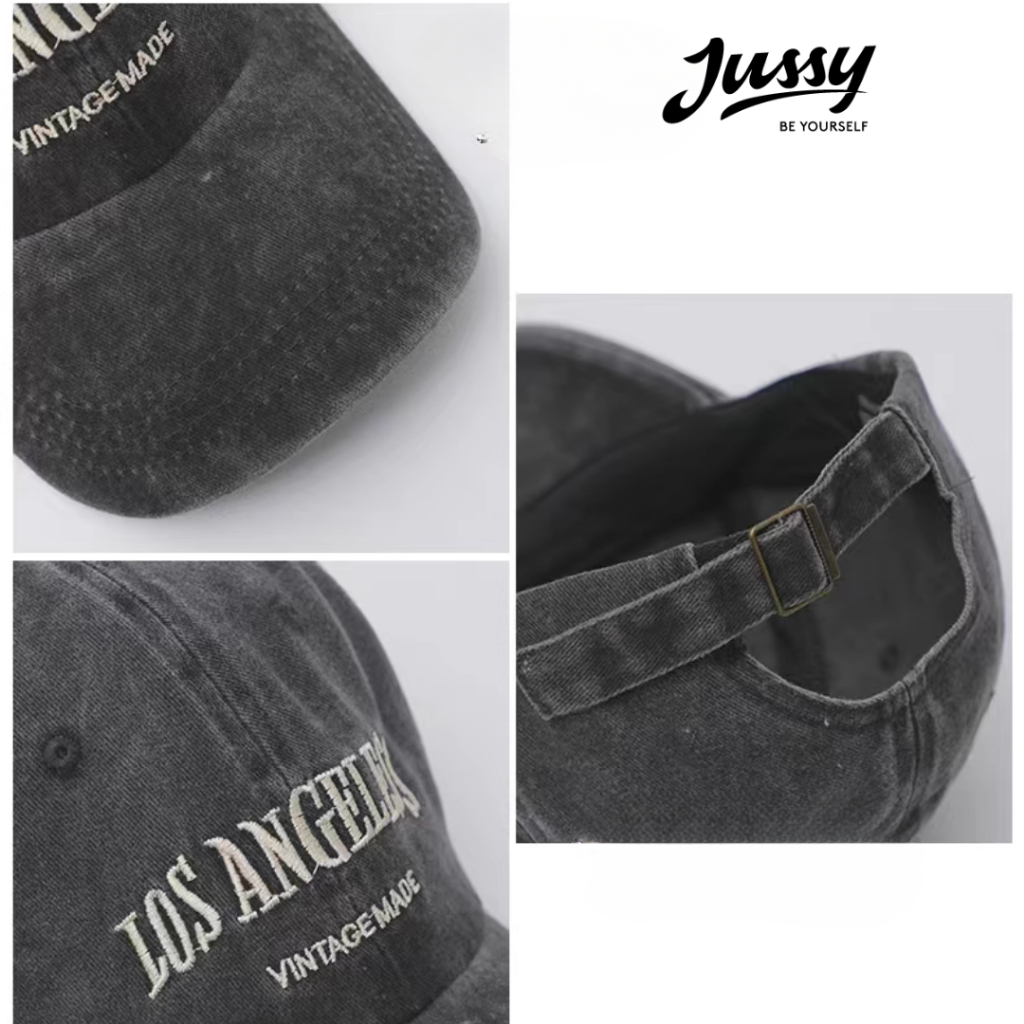 Mũ Lưỡi Trai Y2K Jean Wash Los Ageles Jussy Official Nón Mũ Nam Nữ Vải Jean Bạc Style Bụi Cá Tính Form Mềm Ôm Đầu | BigBuy360 - bigbuy360.vn