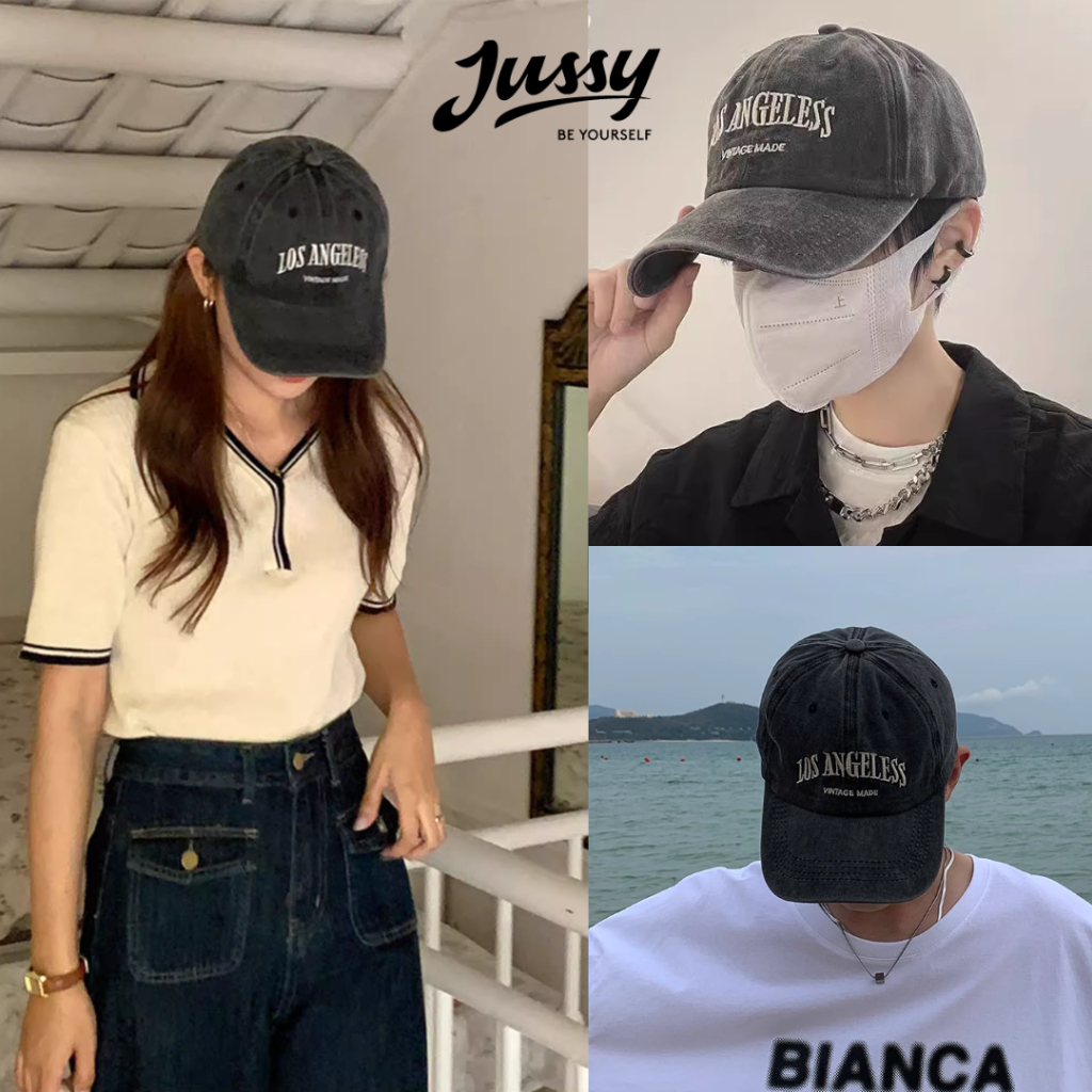 Mũ Lưỡi Trai Y2K Jean Wash Los Ageles Jussy Official Nón Mũ Nam Nữ Vải Jean Bạc Style Bụi Cá Tính Form Mềm Ôm Đầu | BigBuy360 - bigbuy360.vn