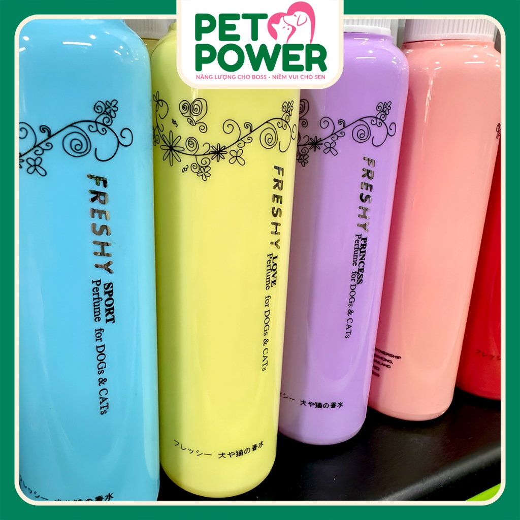 Nước Hoa Cao Cấp Cho Chó Mèo FRESHY PET PERFUME 60ml – Hàng Thái Chính Hãng, Thơm Mát, An Toàn