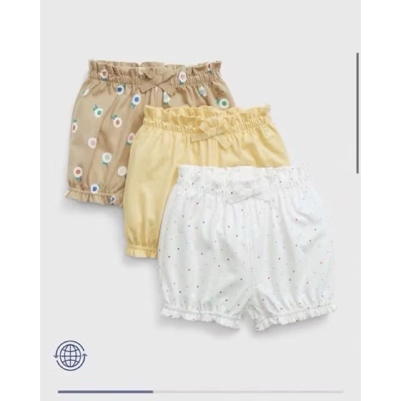 [MD198] 0/3-3/6-6/12m  Quần đùi bí chất liệu cotton xuất xịn cho bé