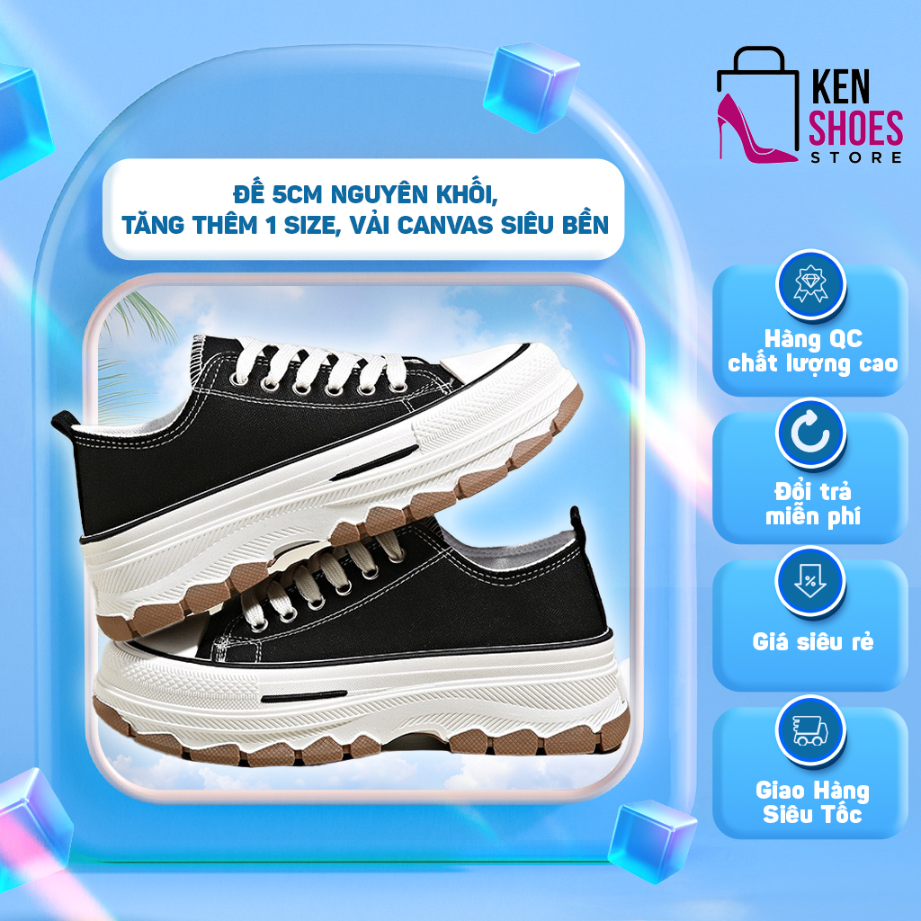 Giày Thể Thao Đế Dày Tăng Chiều Cao Thời Trang Hàn Quốc V-1