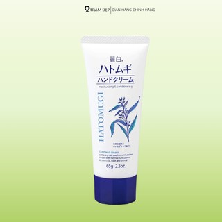 Kem Dưỡng Tay Hatomugi Cấp Ẩm Mềm Mịn Reihaku Hatomugi Hand Cream 65g