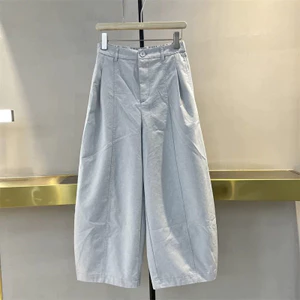 Quần dài nữ dáng rộng chất kaki demin cao cấp form basic dễ phối đồ .HD15