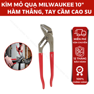 Kìm Mỏ Quạ Milwaukee 10″ 48-22-6510 – Kìm Cơ Khí Hàm Thẳng, Không Gỉ, Tay Cầm Cao Su Chống Trượt