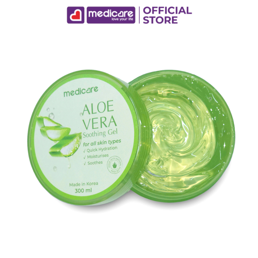 Gel mát da nha đam MEDiCARE giúp dưỡng ẩm sâu 300ml