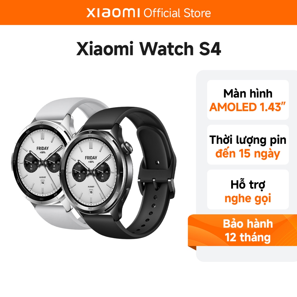 Ảnh Đồng Hồ Thông Minh Xiaomi Watch S4 - Hàng Chính Hãng, Bản Quốc Tế Tiếng Việt 1