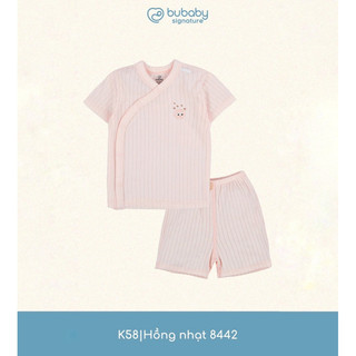 BuBaby BMD130800 Bộ ngắn tay cài chéo Modal cao cấp cho bé trai và bé gái