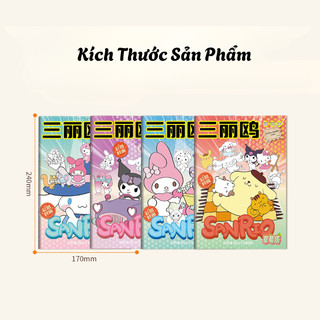 Đồ Chơi Sách Tô Màu Hình Hoạt Hình Kuromi Ngộ Nghĩnh Dành Cho Trẻ 3,4,5,6 Tuổi Giúp Phát Triển Tư Duy Sáng Tạo