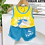 Bộ 3 Lỗ Thun Lạnh Cho Bé Trai từ 5 -16kg, Vải Co Giãn, Thấm Mồ Hôi Tốt - MS59