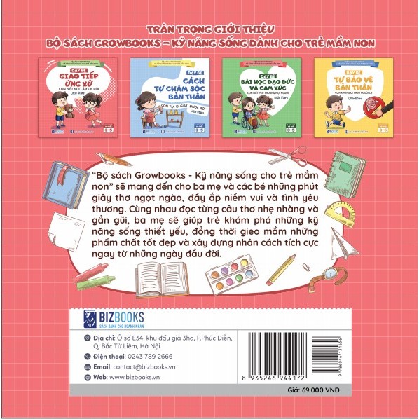 Sách Dạy Bé Giao Tiếp Và Ứng Xử: Con Biết Nói Cảm Ơn Rồi - Growbooks - Kỹ Năng Sống Dành Cho Trẻ Mầm Non
