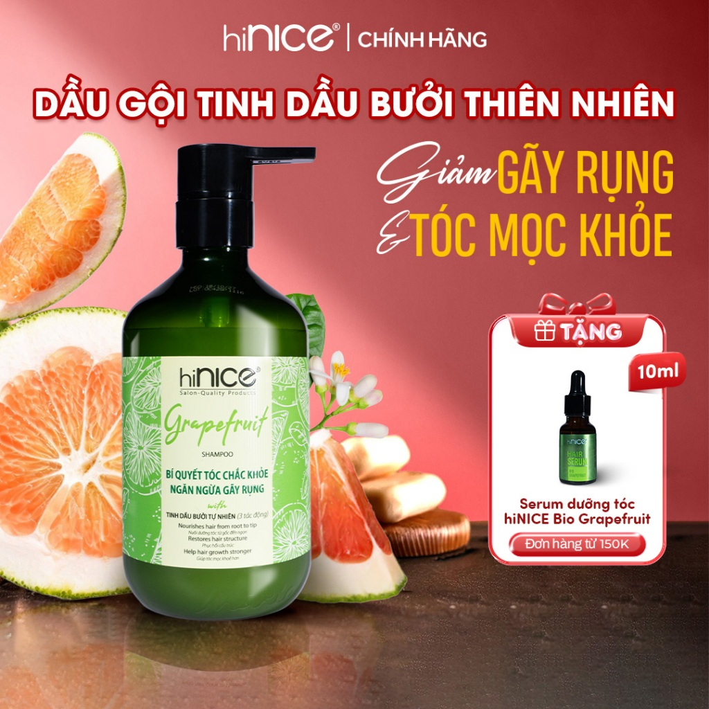 Ảnh Dầu Gội Bưởi Hỗ Trợ Mọc Tóc Giảm Gãy Rụng Chẻ Ngọn hiNICE Grapefruit Shampoo 1