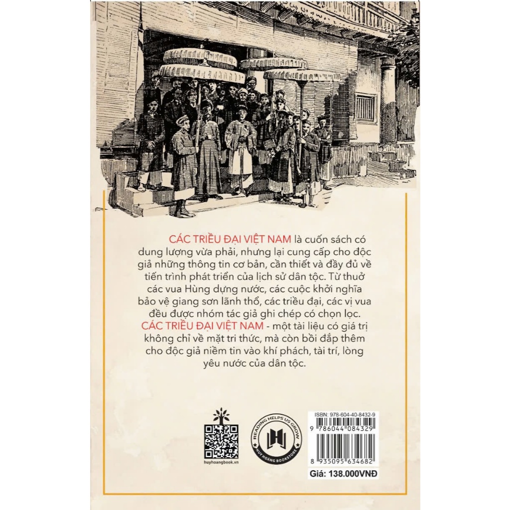 Ảnh Sách - Các Triều Đại Việt Nam, sách lịch sử Việt Nam, Huy Hoàng Bookstore 2