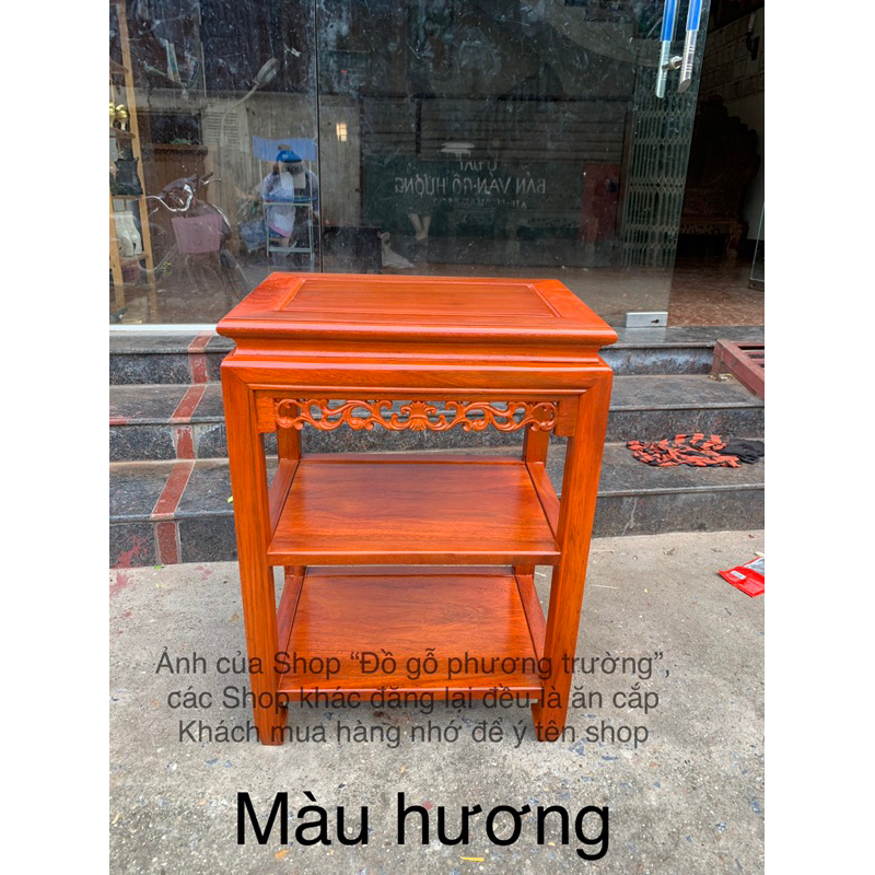 đôn chữ Nhật 35x50 cao 70 và 40x60 ,40x80 cao 80 2 đợt gỗ lim nhiều màu