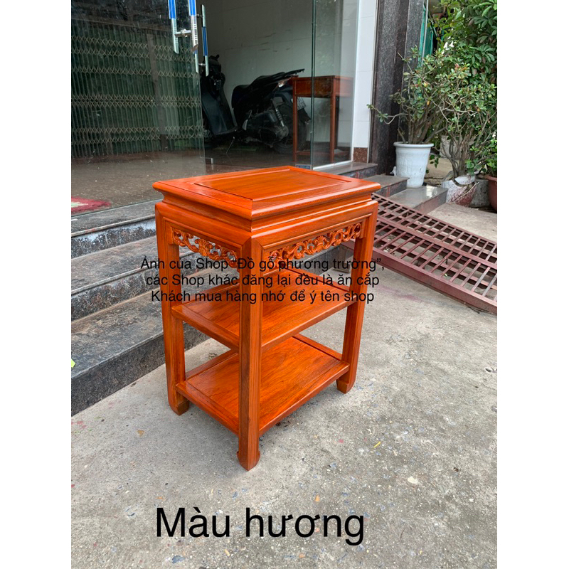 đôn chữ Nhật 35x50 cao 70 và 40x60 ,40x80 cao 80 2 đợt gỗ lim nhiều màu