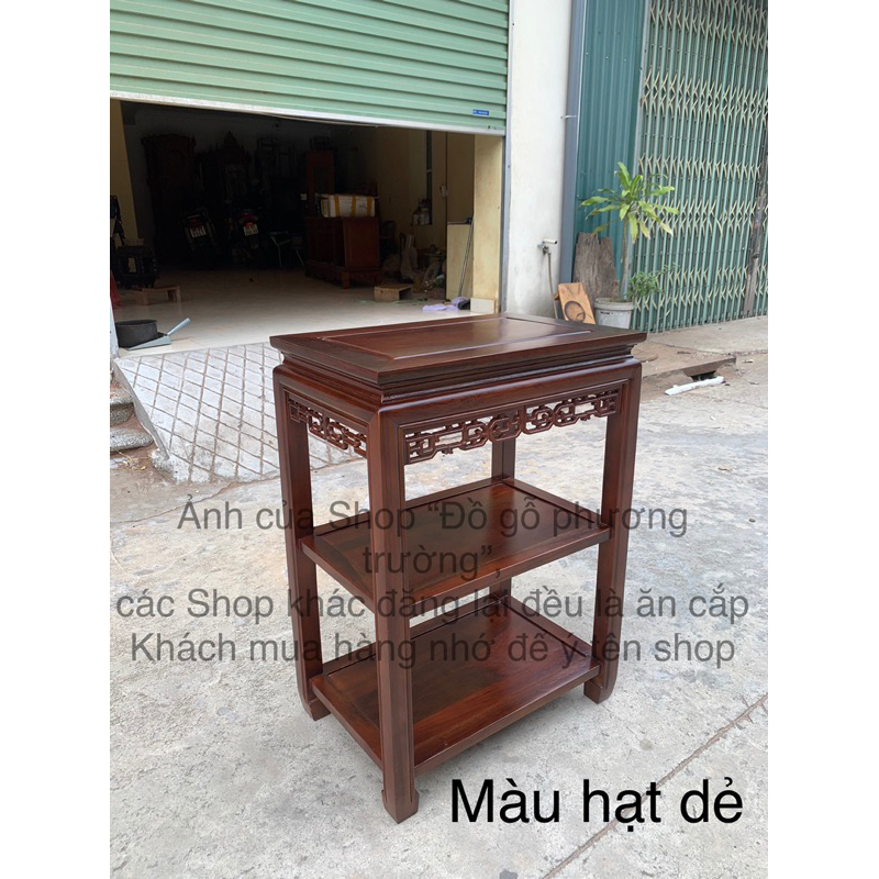 đôn chữ Nhật 35x50 cao 70 và 40x60 ,40x80 cao 80 2 đợt gỗ lim nhiều màu