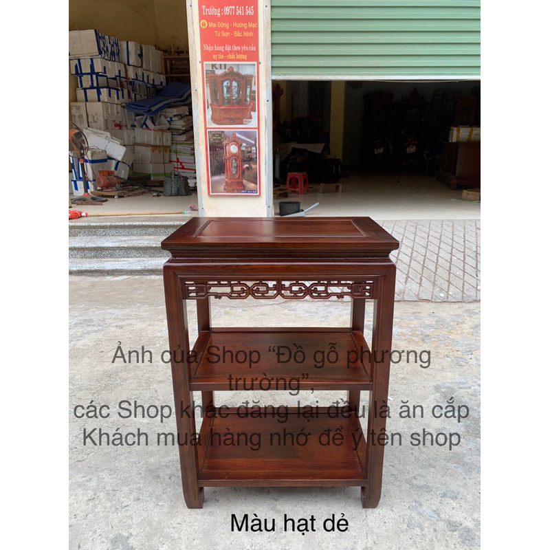 đôn chữ Nhật 35x50 cao 70 và 40x60 ,40x80 cao 80 2 đợt gỗ lim nhiều màu