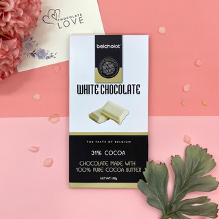 Socola Thanh Trắng White Chocolate Belcholat 31% Cacao Socola Trắng Quà Tặng Cao Cấp L2
