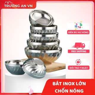 BÁT TÔ INOX 2 LỚP CÁCH NHIỆT – ĂN CƠM, ĂN MÌ TIỆN LỢI – TRƯỜNG AN VN