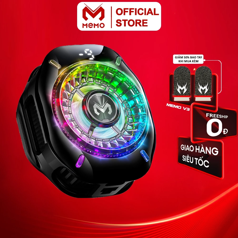 Sò lạnh MEMO CX10 2026 quạt tản nhiệt gaming