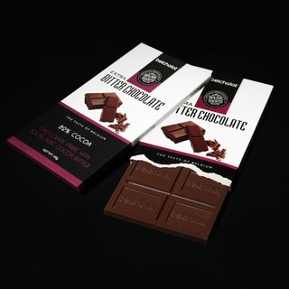 Socola Thanh Đen 82% Cacao 100g Extra Bitter Belcholat Rất Ít Ngọt cacao đậm Quà Tặng Chocolate L2