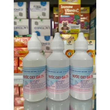 Nước oxy già 3% chai nhỏ giúp sát khuẩn vết thương (50ml)